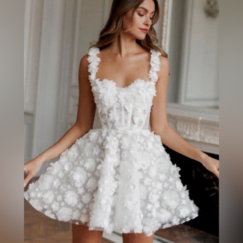 CUSTOM Pearl Hand Embellished Rosie Etienne Primrose Mini Dress (DISCONTINUED!)